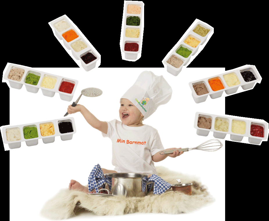Mat för barn med färg och glädje